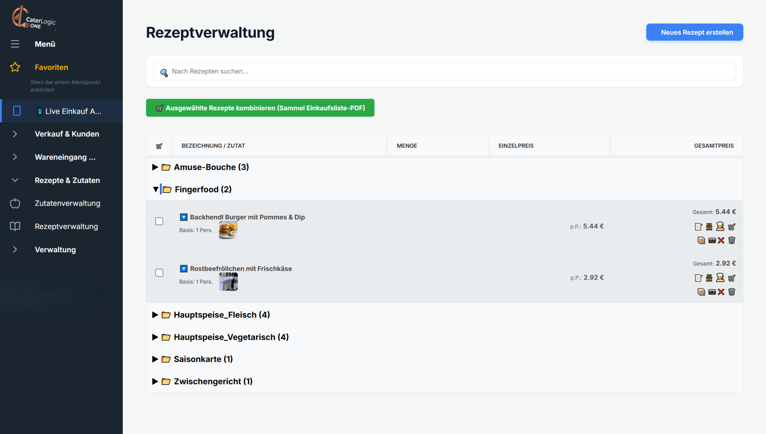 Rezeptverwaltung