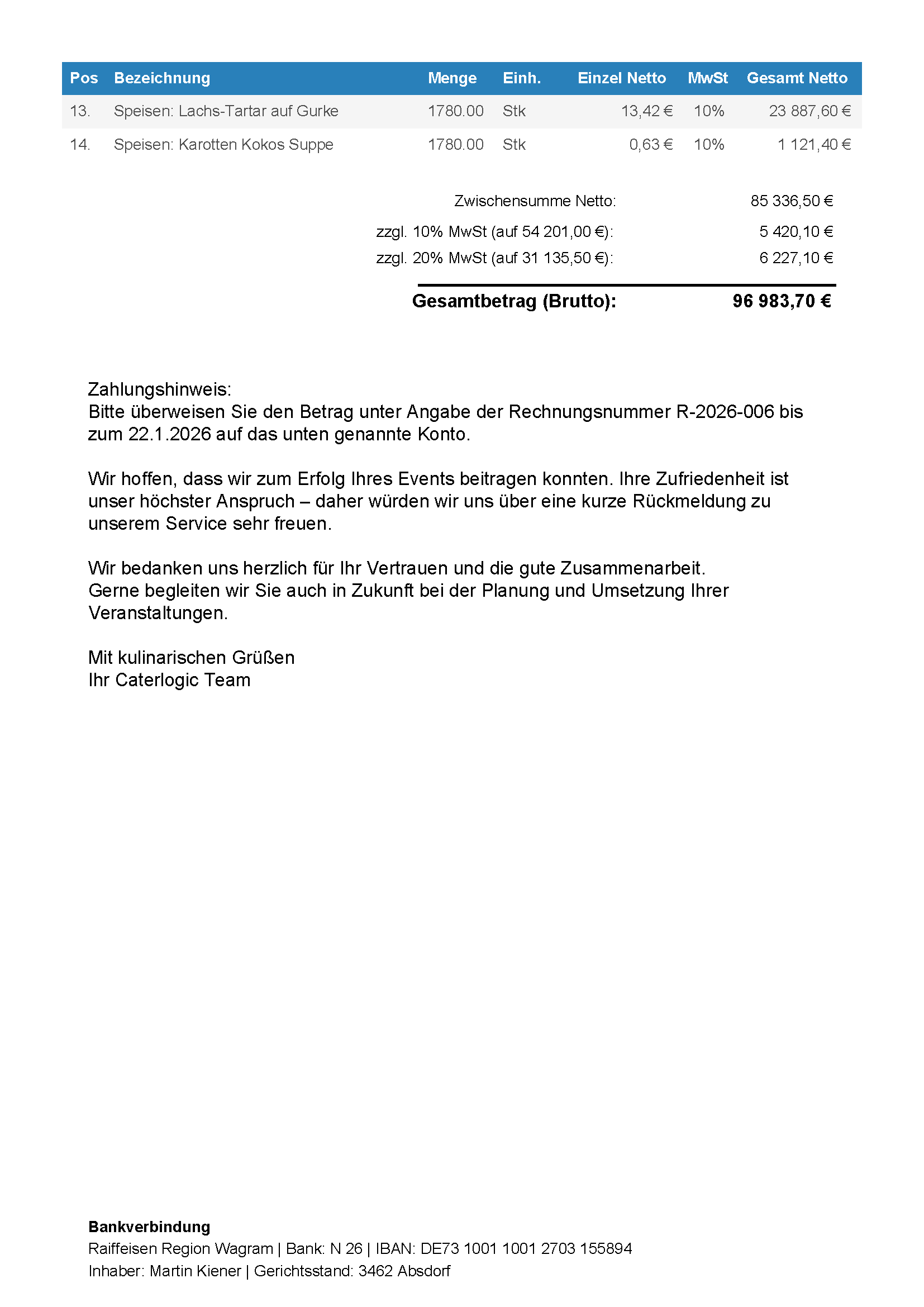 Rechnung 2